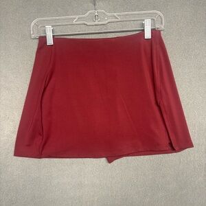 Women’s Oysho Red Mini Active Skirt W/ Undershorts Sz. S